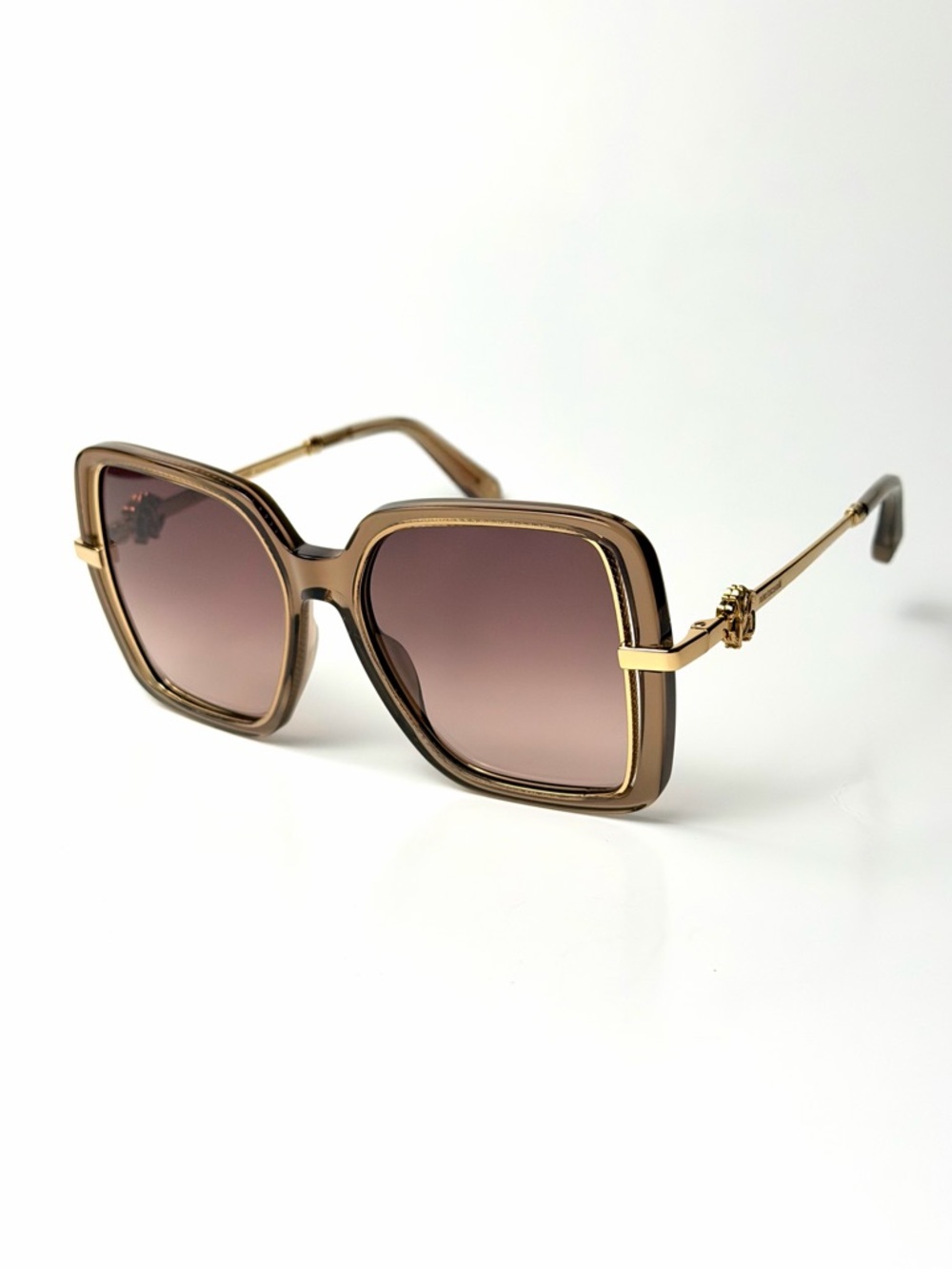 Roberto Cavalli SRC007 0ALV Sunglasses Authentic Transparent  Grey/Brown 55mm